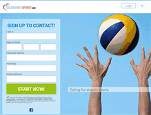 Tablet Screenshot of celibataire-sportif.com